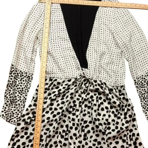 A.L.C. Ellison leopard polka dot dress size M - Picture 5 of 8